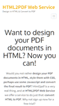 Mobile Screenshot of html2pdfwebservice.com