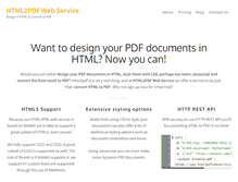 Tablet Screenshot of html2pdfwebservice.com